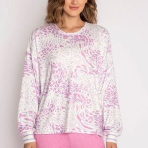 SOLD. PJ Salvage Wild Lavender Long Sleeve Top XS